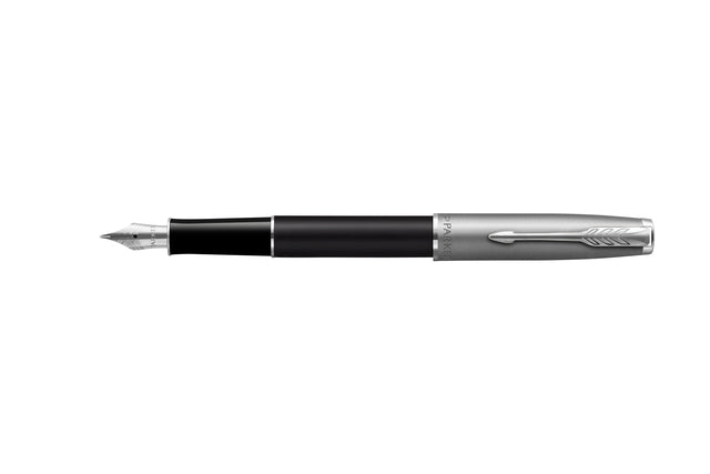 Parker - Fountain Stift Sonett Essentielles Sandstrahl Ct Matte Black Lack Fine