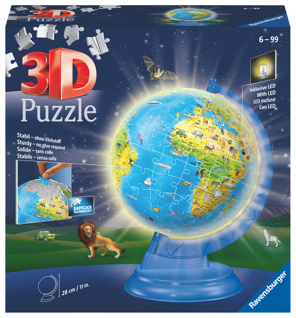 Ravensburger - 3d puzzel globe night edition xxl