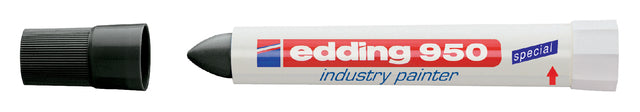 Edding - Felt -Tip Edding 950 pastamarker rond noir 10 mm | 10 pièces