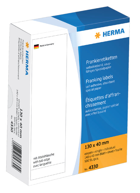 HERMA - Frankeeretiket herma 4330 130x40mm 500 stuks