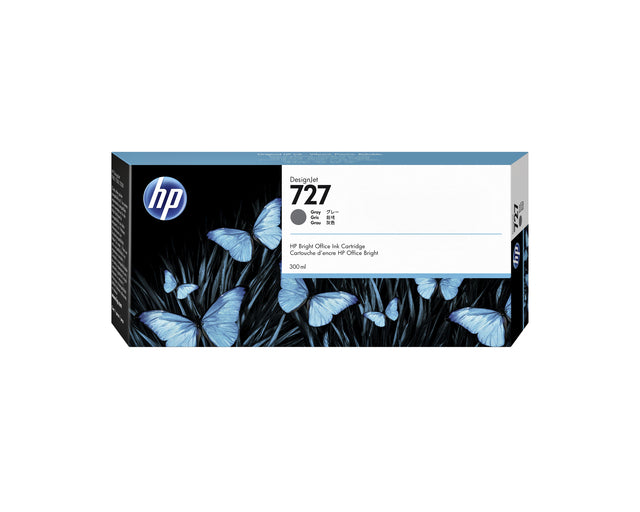 HP - Tintenpatrone F9J80A 727 300 ml Grau