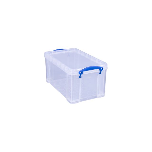 Really Useful Box - Box opbergdoos 8 liter met opening aan de voorkant, transparant