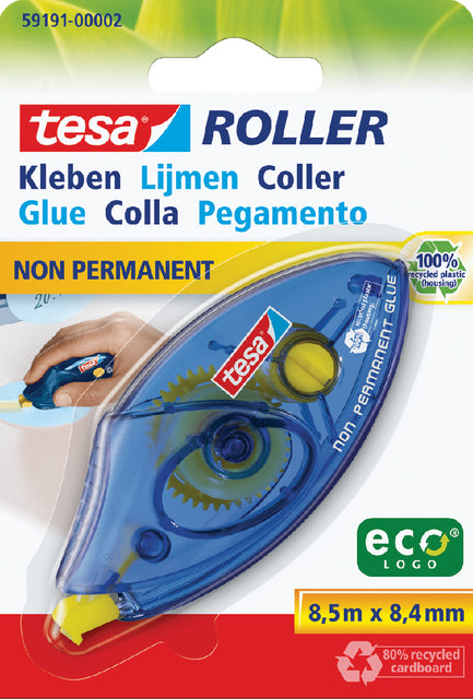 TESA - GLUE ROLLER ECOLOGO NON PERMANENT SUR BLISTER | 5 pièces