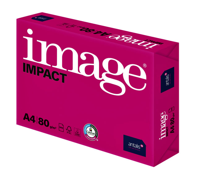 Quantore - Copie Paper Impact A4 80GR WHITE 500VEL | 5 pièces