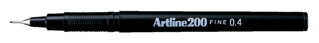 Artline - Fineliner 200 environ 0,4 mm noir | 12 pièces