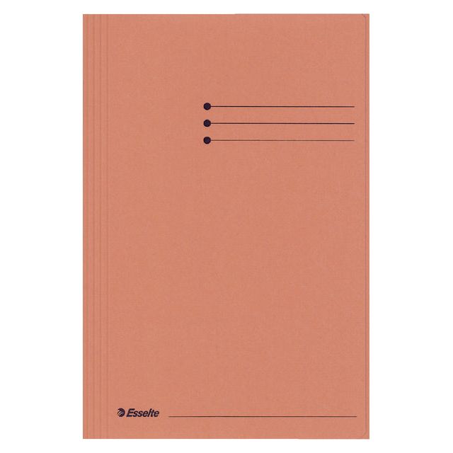 Esselte - Fichier de fichiers Folio 3 vannes Manilla 275gr Orange | 50 pièces