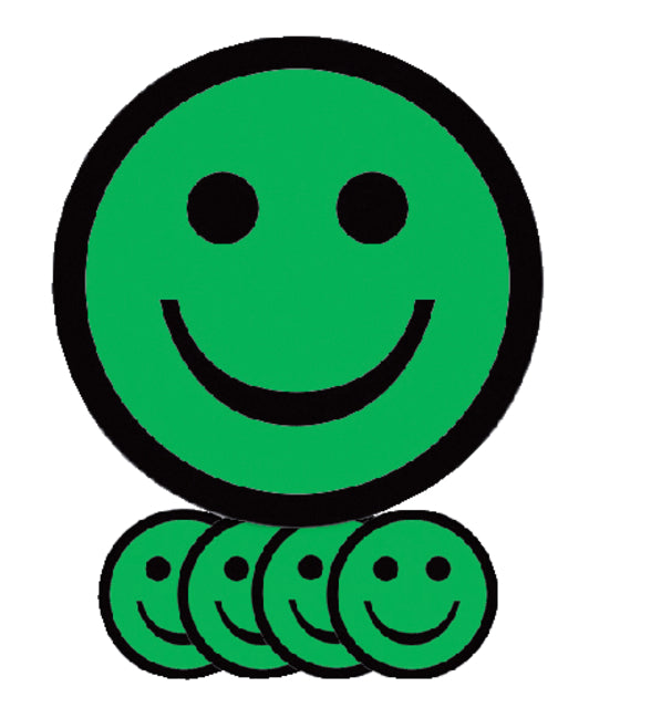 Smit Visual - Magneet smiley 7.5cm emotie blij groen