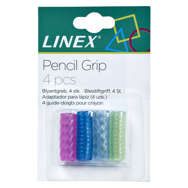 LINEX - PEN ET CURP GRIP 4 ST ASS | Emballez un 4 pièces | 10 pièces