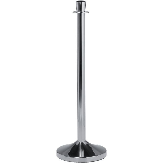 Securit - Afzetpaal chrome 100cm incl voet 31cm