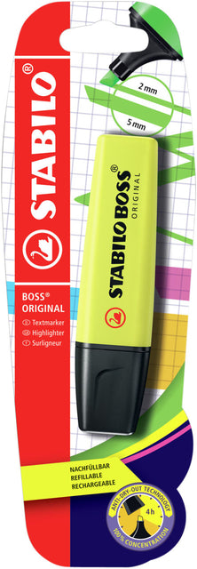 Stabilo - Boss Original Marking Stift, auf Blister, Geel