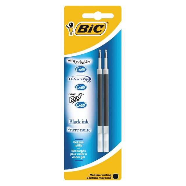 BIC - Ging -Schriftsteller füllen für verschiedene Gelpennen Black M bis 2.