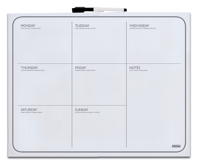 DESQ - Planboard Woche 40x50 cm Magnetisch