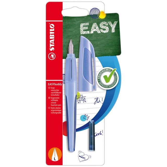 Brunnenstift Stabilo Easybuddy links -Handy großes Babyblau Blase bis 1 Stück