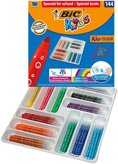 Bickids - Kleurstift bickids couleur schoolbox m assorti | 10 stuks