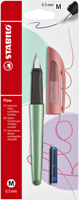 STABILO - Vulpen flow cosmetic m red lips | 5 stuks