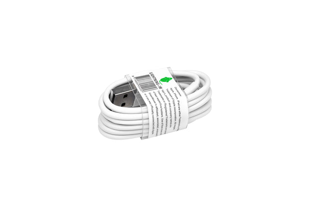 Greenmouse-Greenmouse Lightning-Kabel, USB-A bis 8-polige, 1 m, weiß