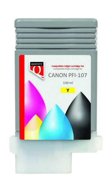 Quantore - cartouche d'encre PFI -107 jaune