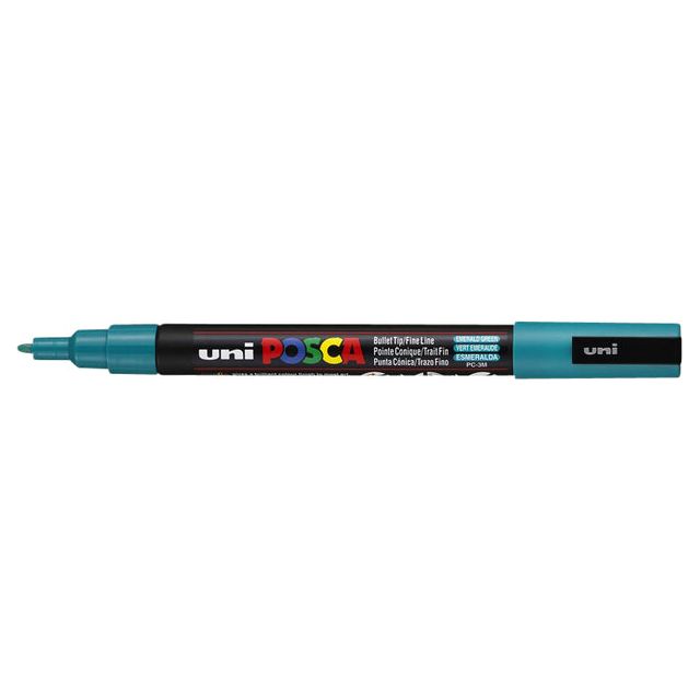 Posca - Verfstift  pc3m f smaragdgroen | 6 stuks