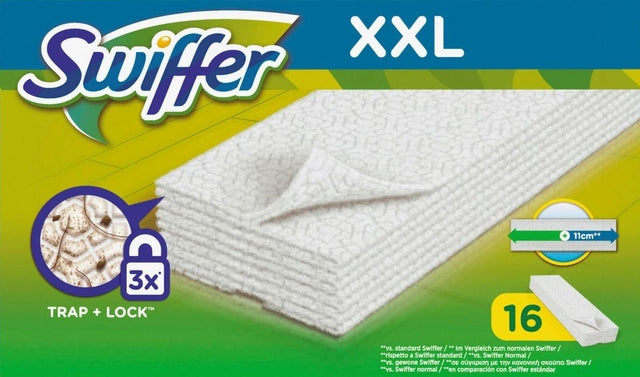 Swiffer - Nachfüllen xxl mit 16 trockenen Wischtüchern | 6 Stücke