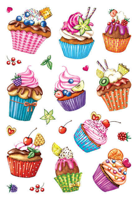 Herma - Label 3387 Cupcakjes paillettes