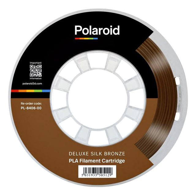 Polaroid - 3d filament  pla 250g deluxe zijde brons