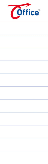 Office - Rugetiket office breed insteek wit 50 stuks