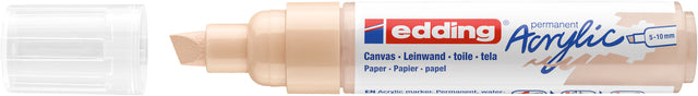 Edding - Acrylmarker edding e-5000 breed warm beige | 5 stuks