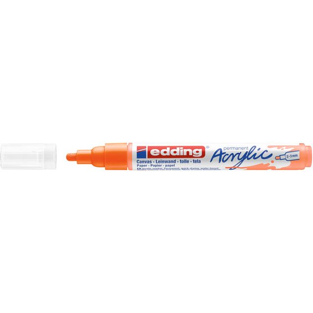 Edding - Acrylmarker  e-5100 m neon oranje | 10 stuks