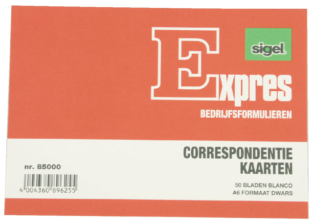 EXPRES - MAP CORRESPONDANCE SIGEL EXPRES A6 CARTEUR D'IVORY | 20 pièces