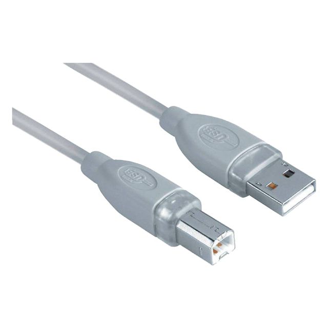 Hama - Kabel  usb 2.0 a-b 1.8m grijs