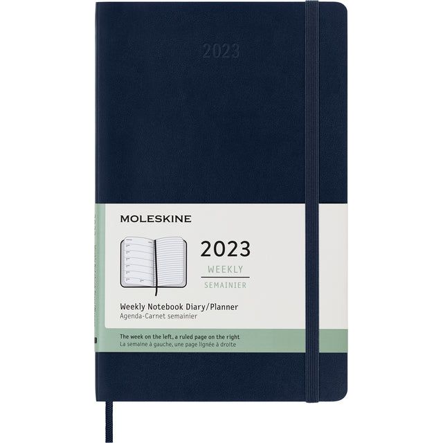 Agenda 2022 Moleskine 12mnd grand bleu doux