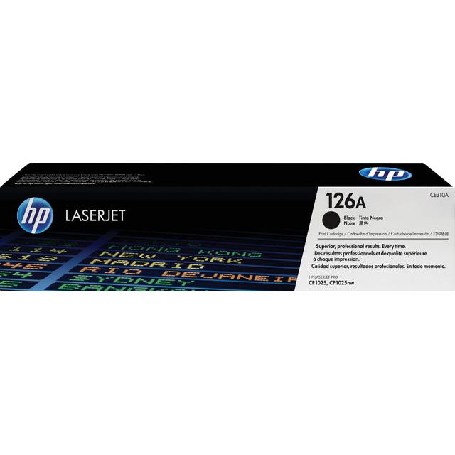 HP - Toner 126a, 1 200 Seiten, OEM CE310A, Schwarz