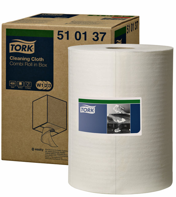 Tork - Reinigingsdoek w2 premium 1laags 152m wit