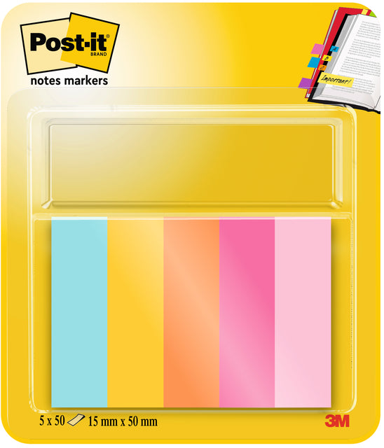 Bande de marquage post-it 670-5-bea 12.7x44.4 mm | 36 pièces