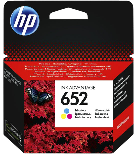 HP - Inkcartridge F6v24ae 652 Farbe