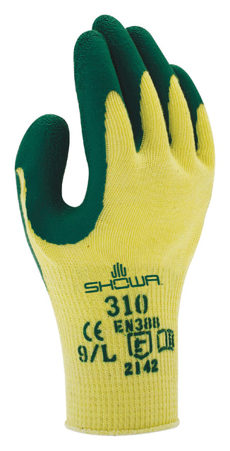 Showa - Glove 310 Grip Latex L vert / jaune