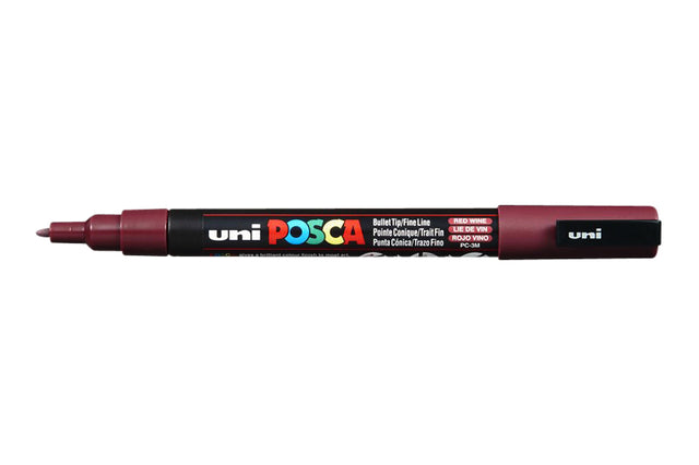 Posca - Verfstift posca pc3m f wijnrood | 12 stuks