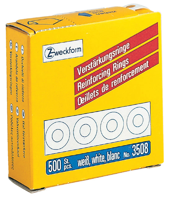 Avery Zweckform - Anneaux de renforcement Zweckform 3508 13 mm 500 pièces blanches | 10 pièces