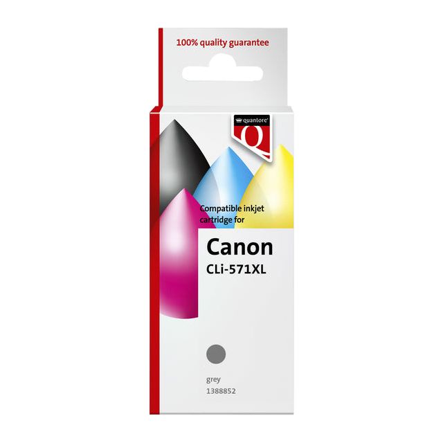 Quantore - Inktcartridge canon cl-571xl grijs | 12 stuks