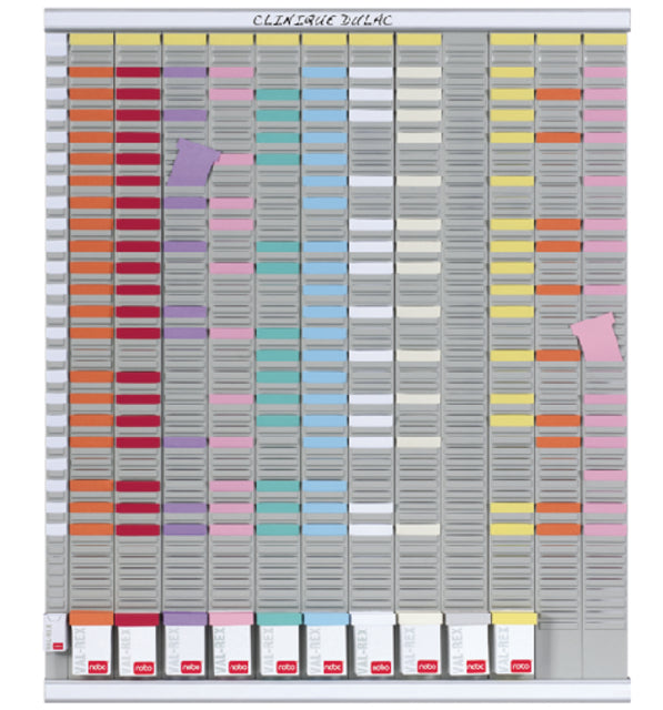 Nobo - Planboard Jahr 12 Panels mit 54 Slots Nr.2