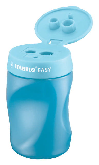 Stabilo - EasyEner Bleistiftschleife, 2 Löcher, für rechts, blau