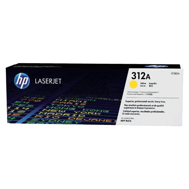 HP - toner 312A, 2 700 pagina's, OEM CF382A, geel