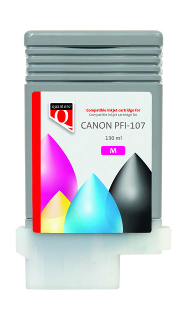 Quantore - cartouche d'encre PFI -107 rouge