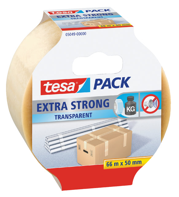 Tesa - Verpakkingse pack extra 66mx50mm pvc tr | 6 stuks