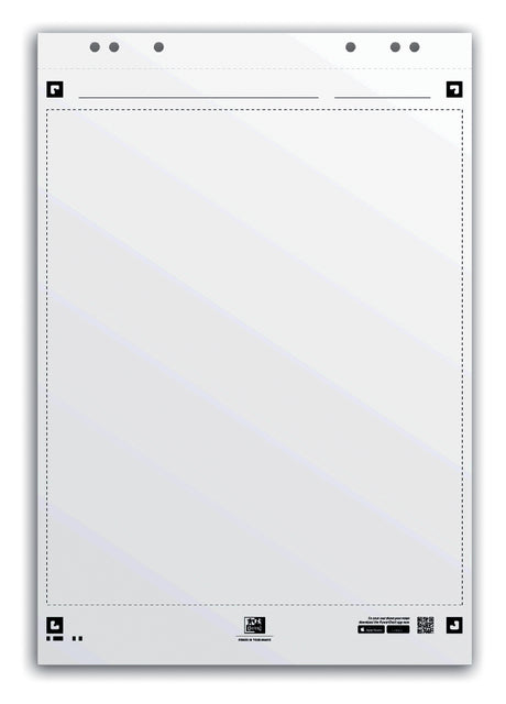 Oxford - Flipover Paper Smart 65x98cm. Blanco 90Gram 20vel | 3 pièces