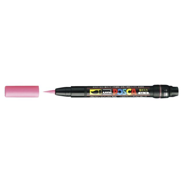 Posca - Brushverfstift  pcf350 1-10mm rood | 5 stuks