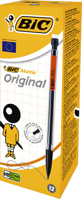 Bic - Vulpotlood bic matic original hb 0.7mm | 12 stuks