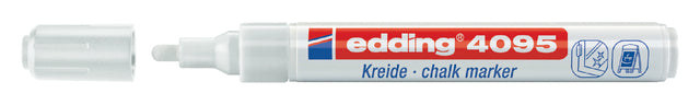 Edding - Krijtmarker e-4095 wit (1 stuk op blister)