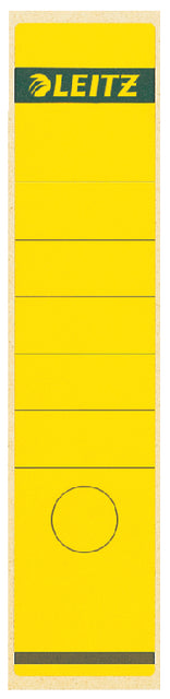 Leitz - étiquettes arrière, auto-adhésive, ft 6,1 x 28,5 cm, paquet de 10 pièces, jaune