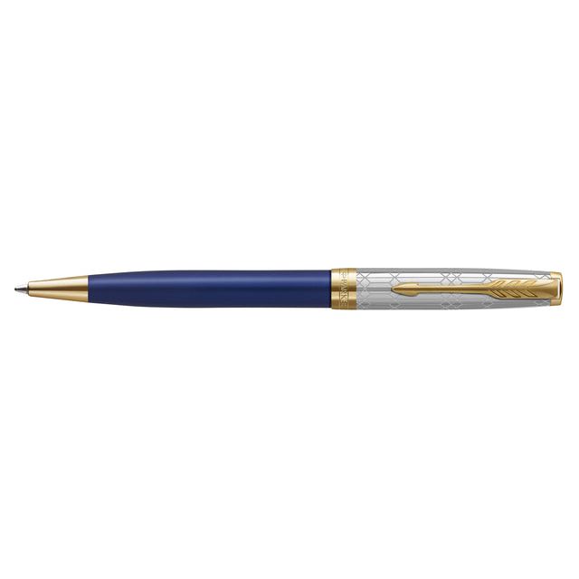 Ballpoint Parker Sonnet Special Edition Königin Elisabeth Sapphire Blue Lack 18k GT Medium